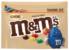 M&M Almond Candy Share Size MNM